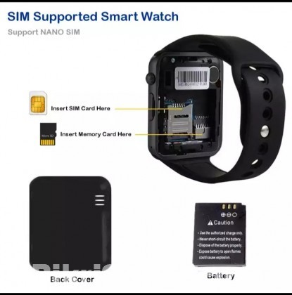 SIM Support Bluetooth Smart Watch  (Free Delivery)(New)